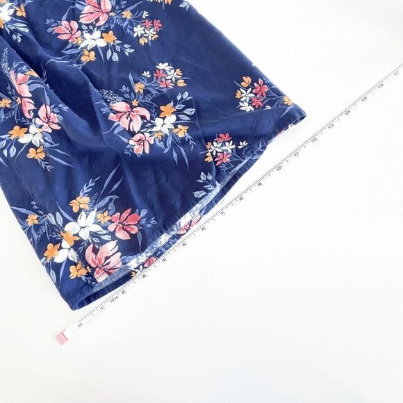 Pink Rose Womens Romper Jumpsuit Sleeveless Floral Print Navy Blue Large - Picture 5 of 8